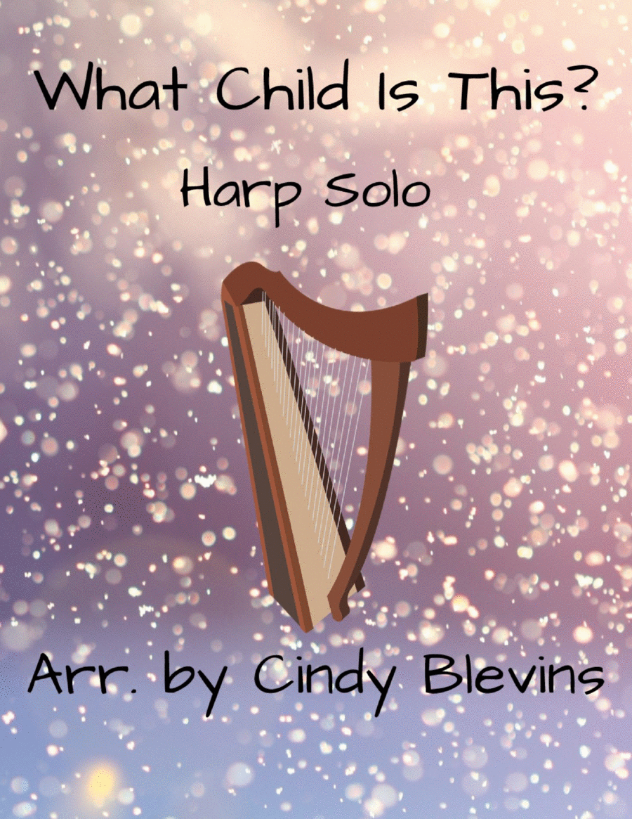 What Child Is This? for harp solo Celtic Harp scores gallery preview page 1