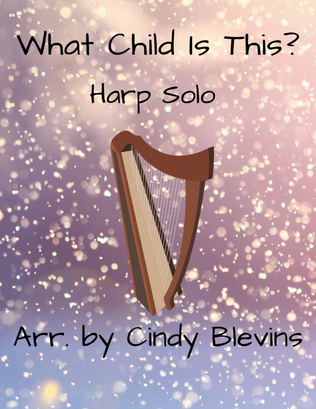 Book cover for What Child Is This? for harp solo