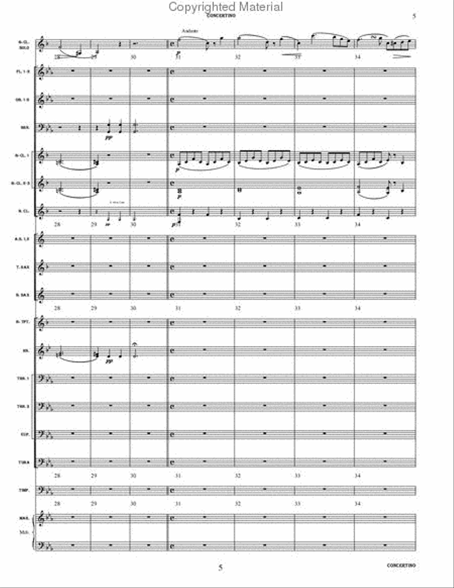 Concertino, Op. 26 Concertino, Op. 26 Concert Band scores gallery preview page 6