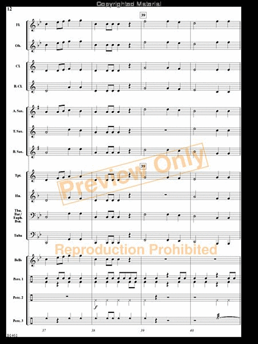 Chisholm Concert Band scores gallery preview page 11