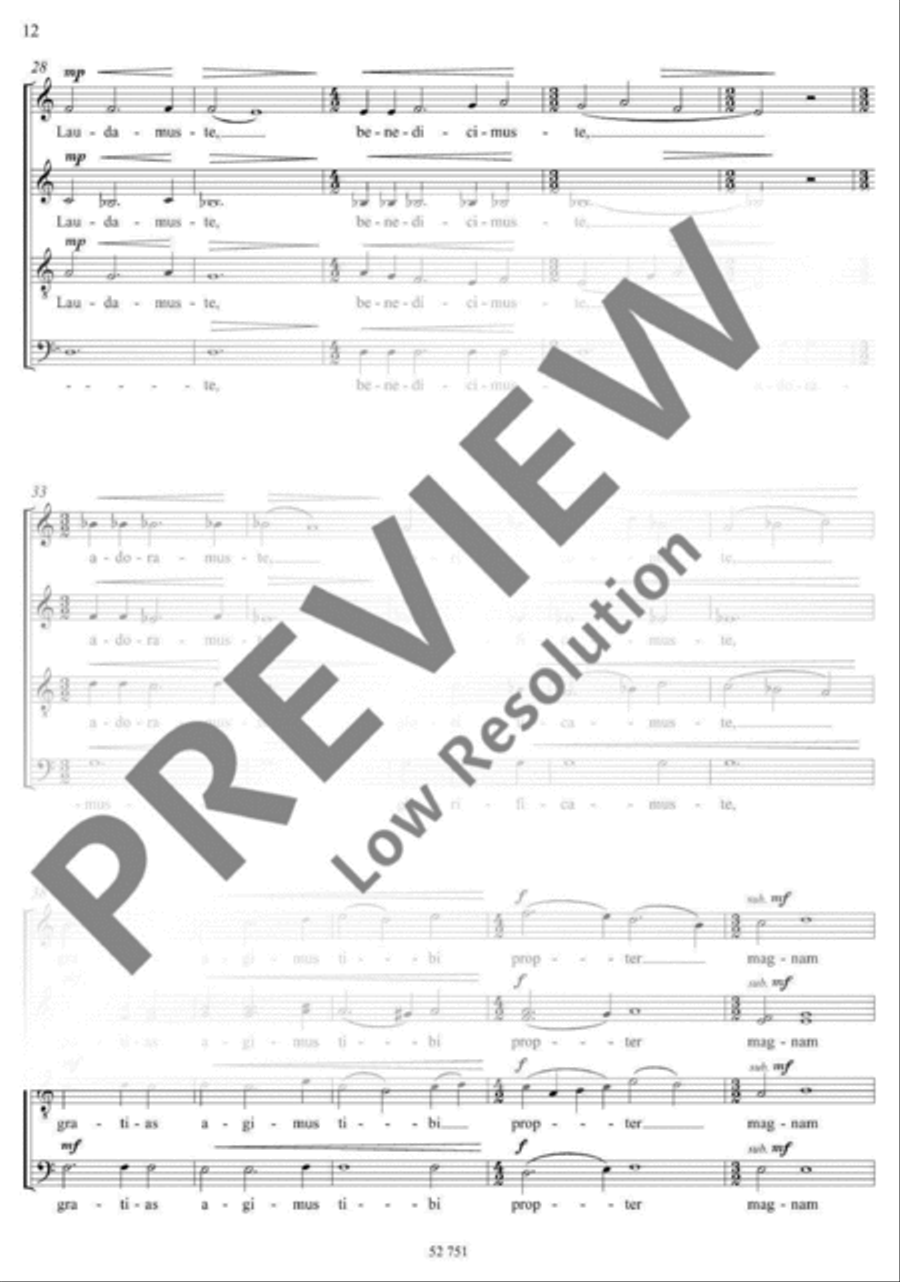 Missa Missa 4-Part scores gallery preview page 13