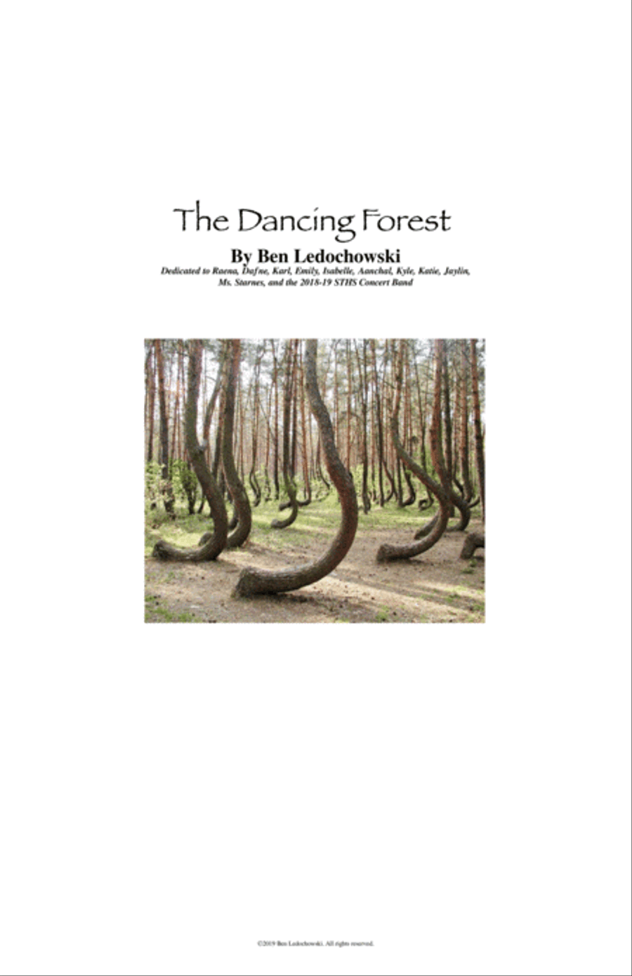 The Dancing Forest Concert Band scores gallery preview page 1