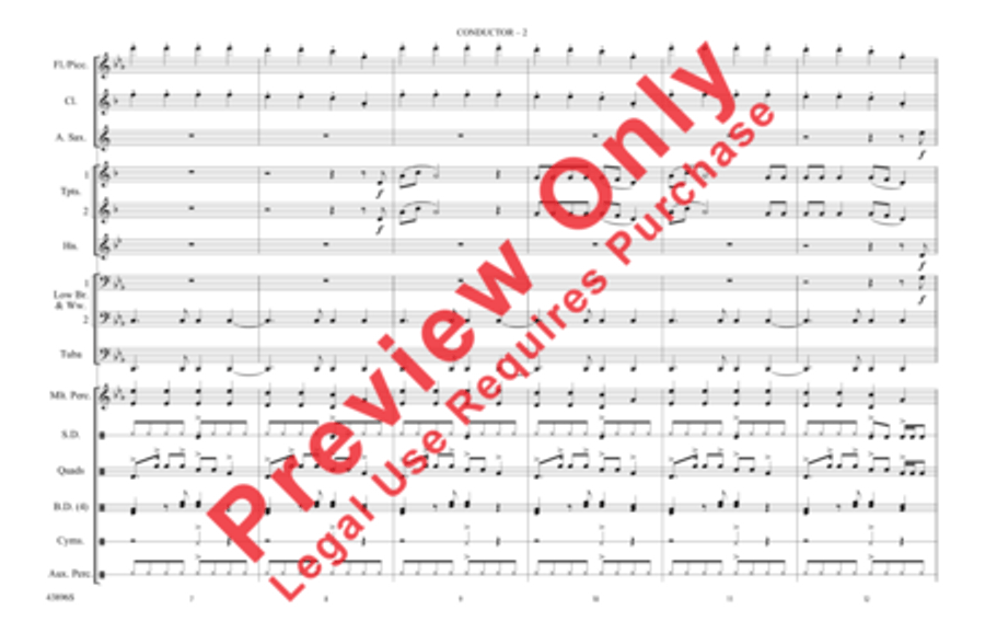 Dark Horse Marching Band scores gallery preview page 3