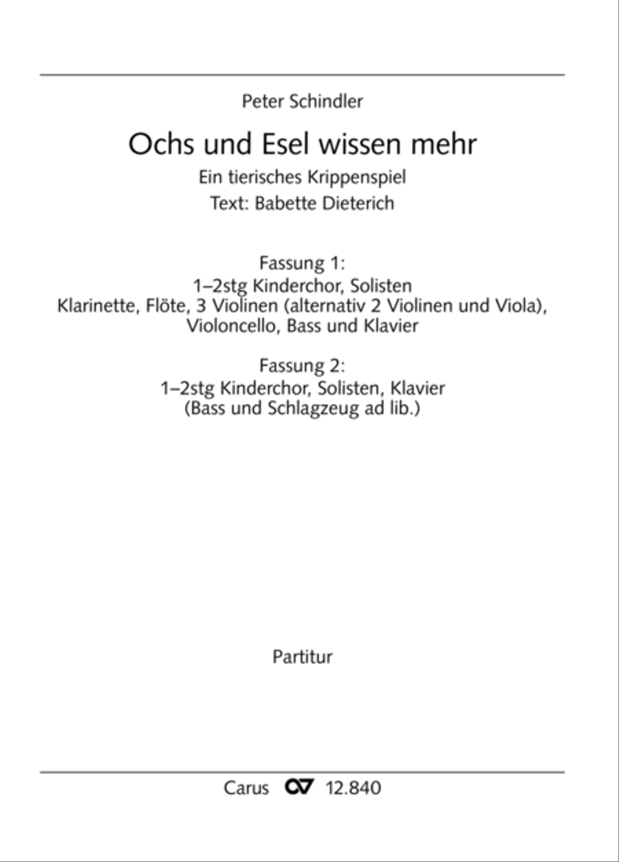 Ochs und Esel wissen mehr Orchestra scores gallery preview page 2
