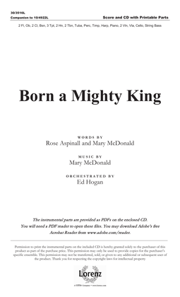 Book cover for Born a Mighty King - Orchestral Score and Parts