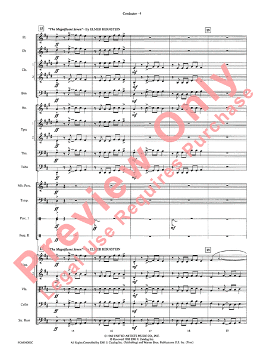 Go West! (Medley) Full Orchestra scores gallery preview page 7
