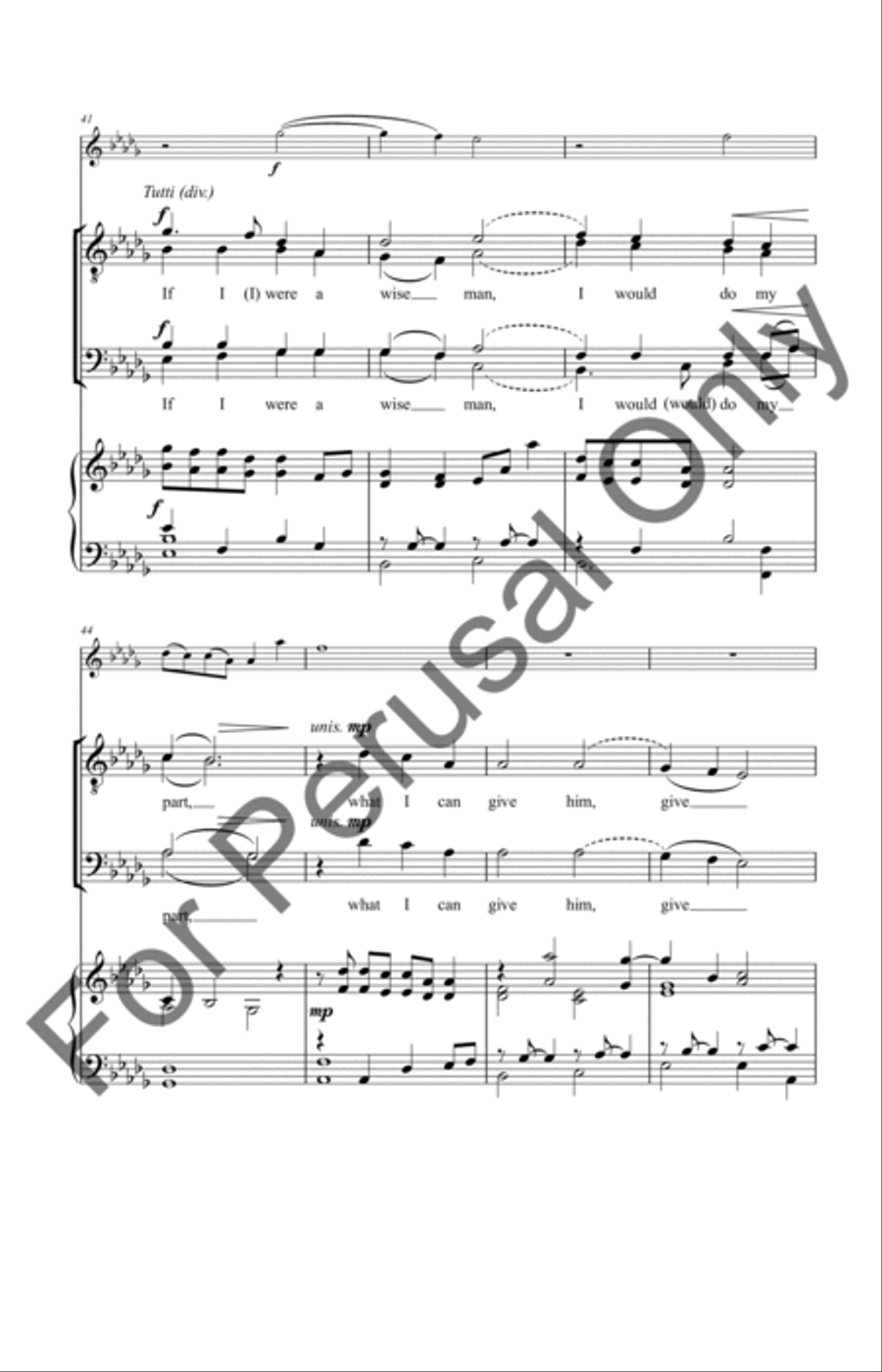 In The Bleak Midwinter (Choral Score) TTBB scores gallery preview page 7