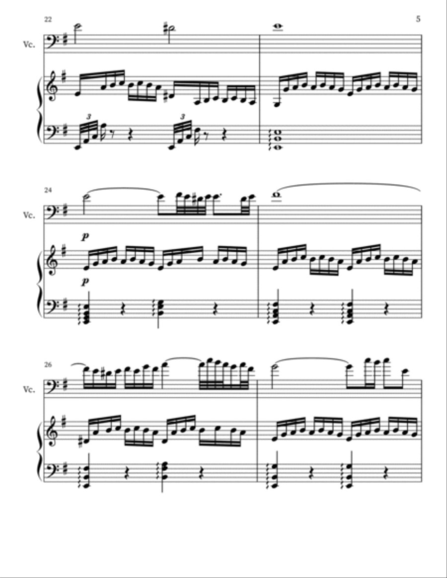 Prelude BWV855a String Duet scores gallery preview page 5