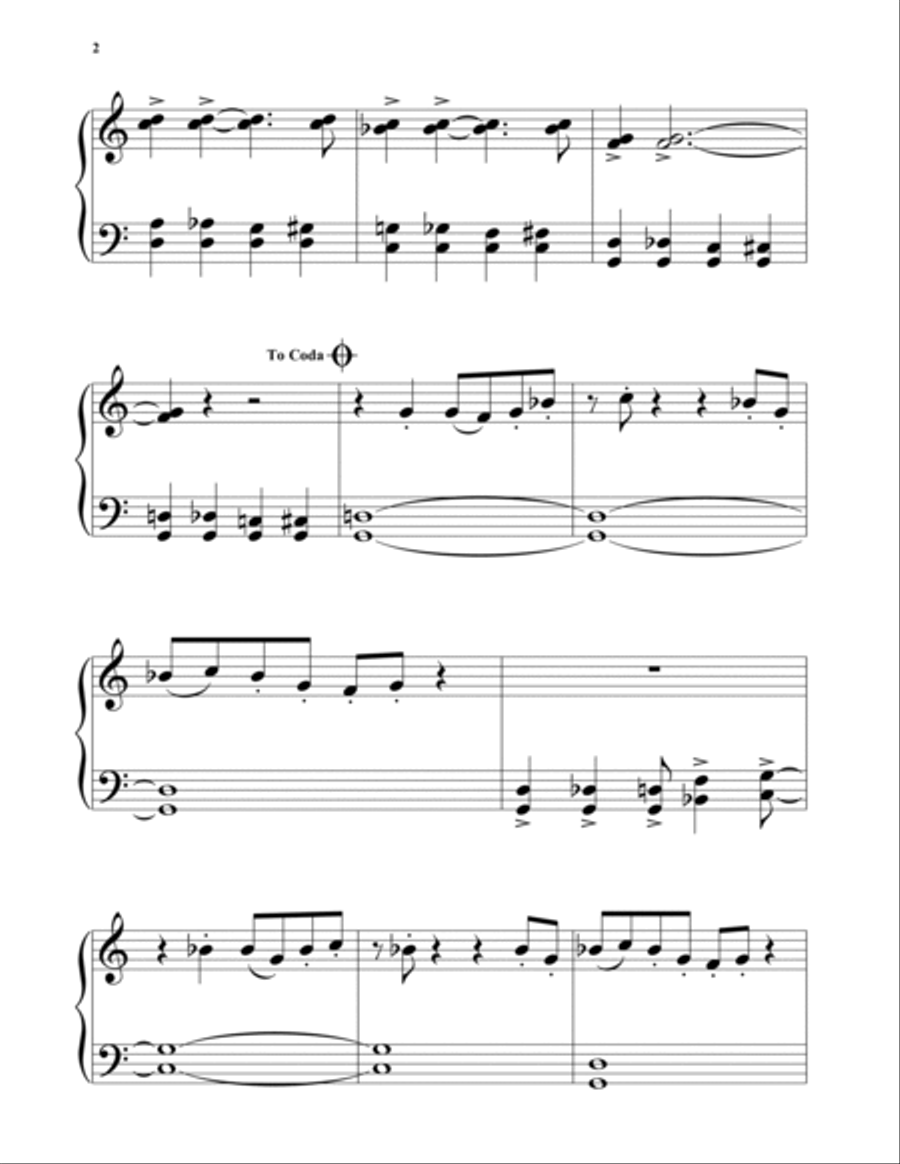 Batman Theme Piano Solo scores gallery preview page 2