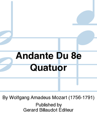 Book cover for Andante Du 8E Quatuor