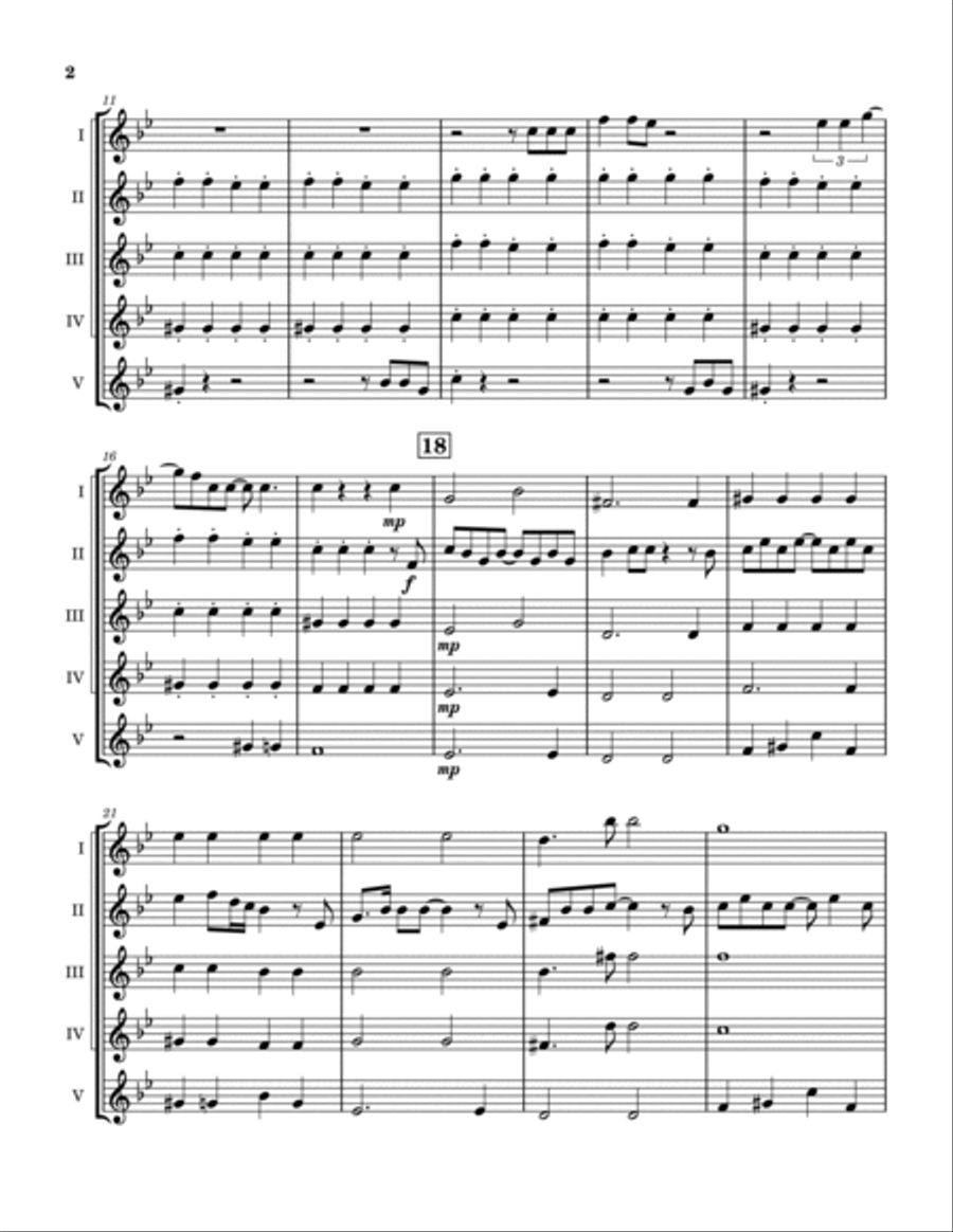 Cold As Ice Woodwind Quintet scores gallery preview page 3