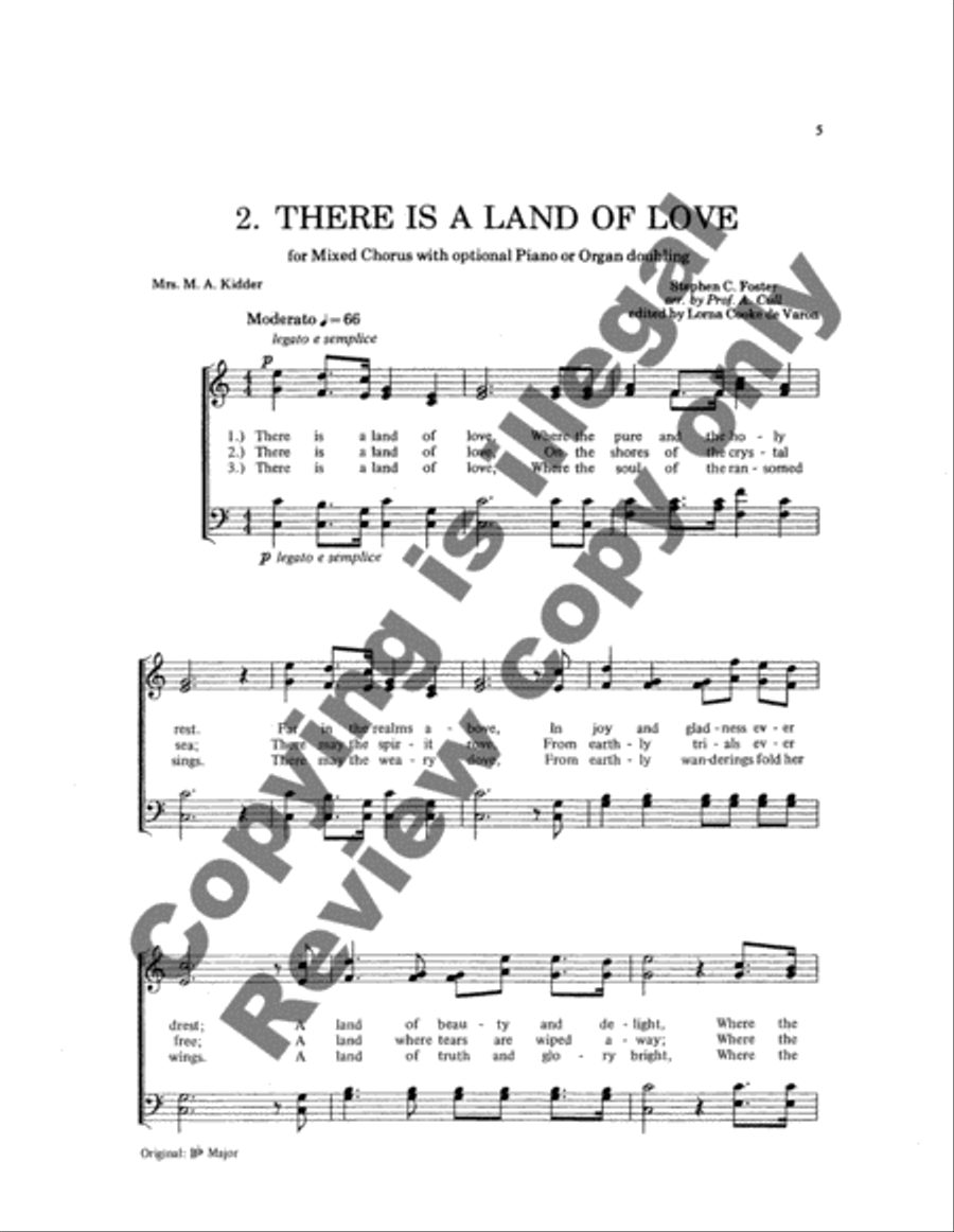 Twelve Sunday School Hymns 4-Part scores gallery preview page 10