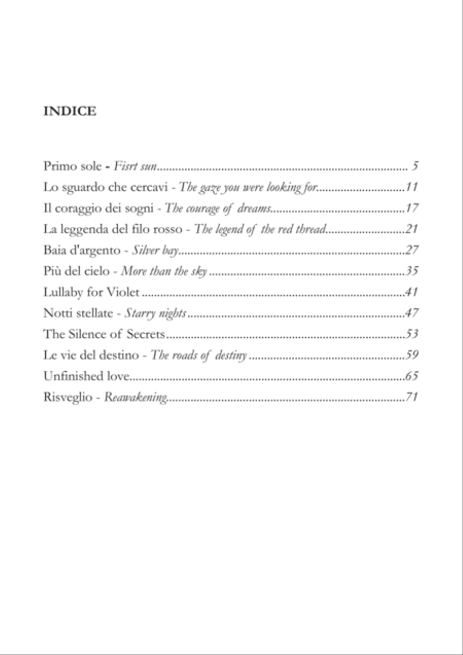 Più de Cielo (More than the Sky) Piano Solo scores gallery preview page 5