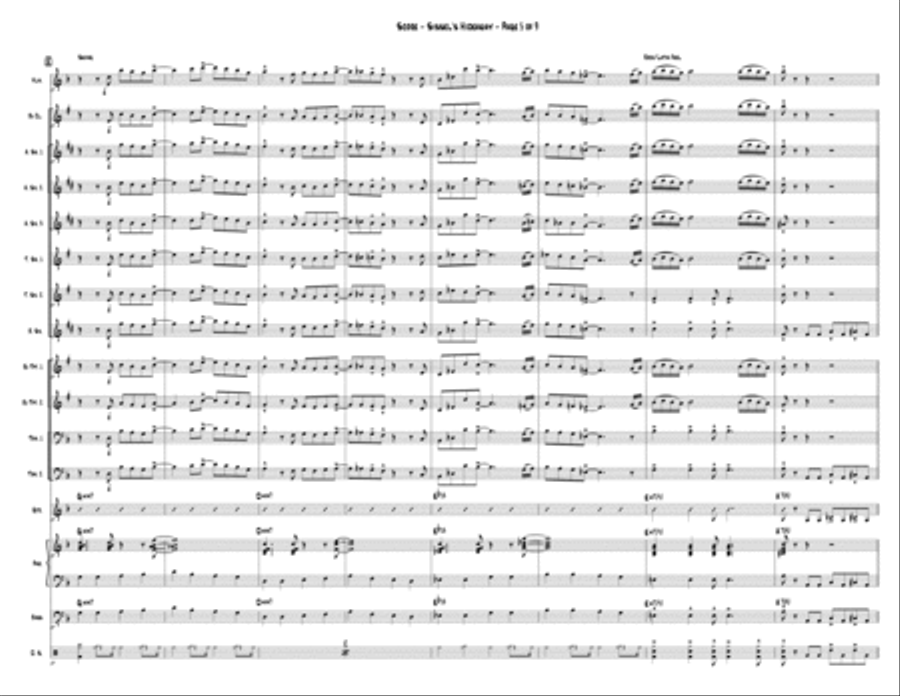 Sissel's Hideaway Large Ensemble scores gallery preview page 5