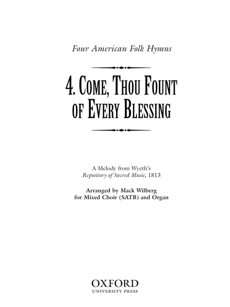Come, thou fount of every blessing