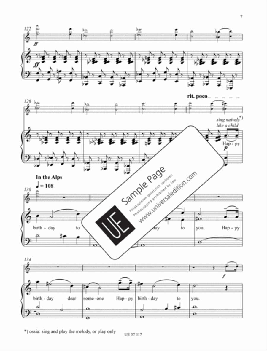 Happy Birthday Variations Chamber Music scores gallery preview page 8