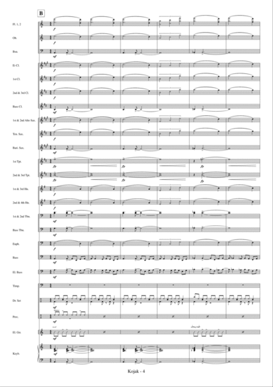 Kojak Concert Band scores gallery preview page 6