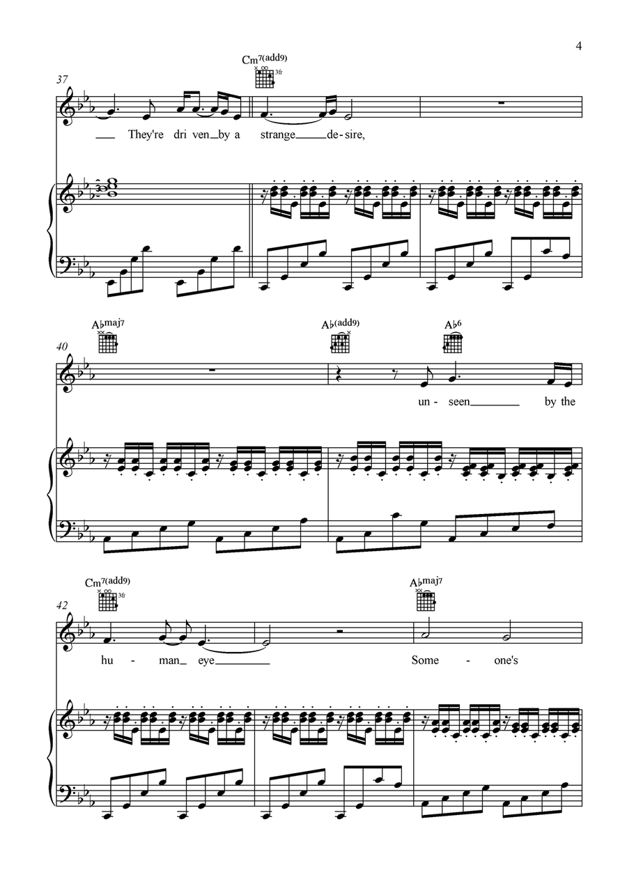 Carnival Is Over Carnival Is Over Piano, Vocal scores gallery preview page 5