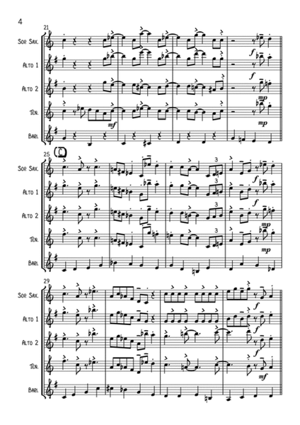 Tuxedo Junction by William Johnson Saxophone Quartet - Digital Sheet Music