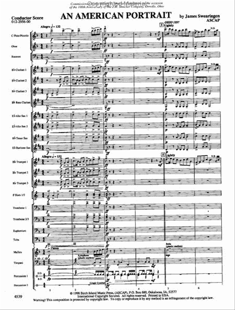 An American Portrait Concert Band scores gallery preview page 2