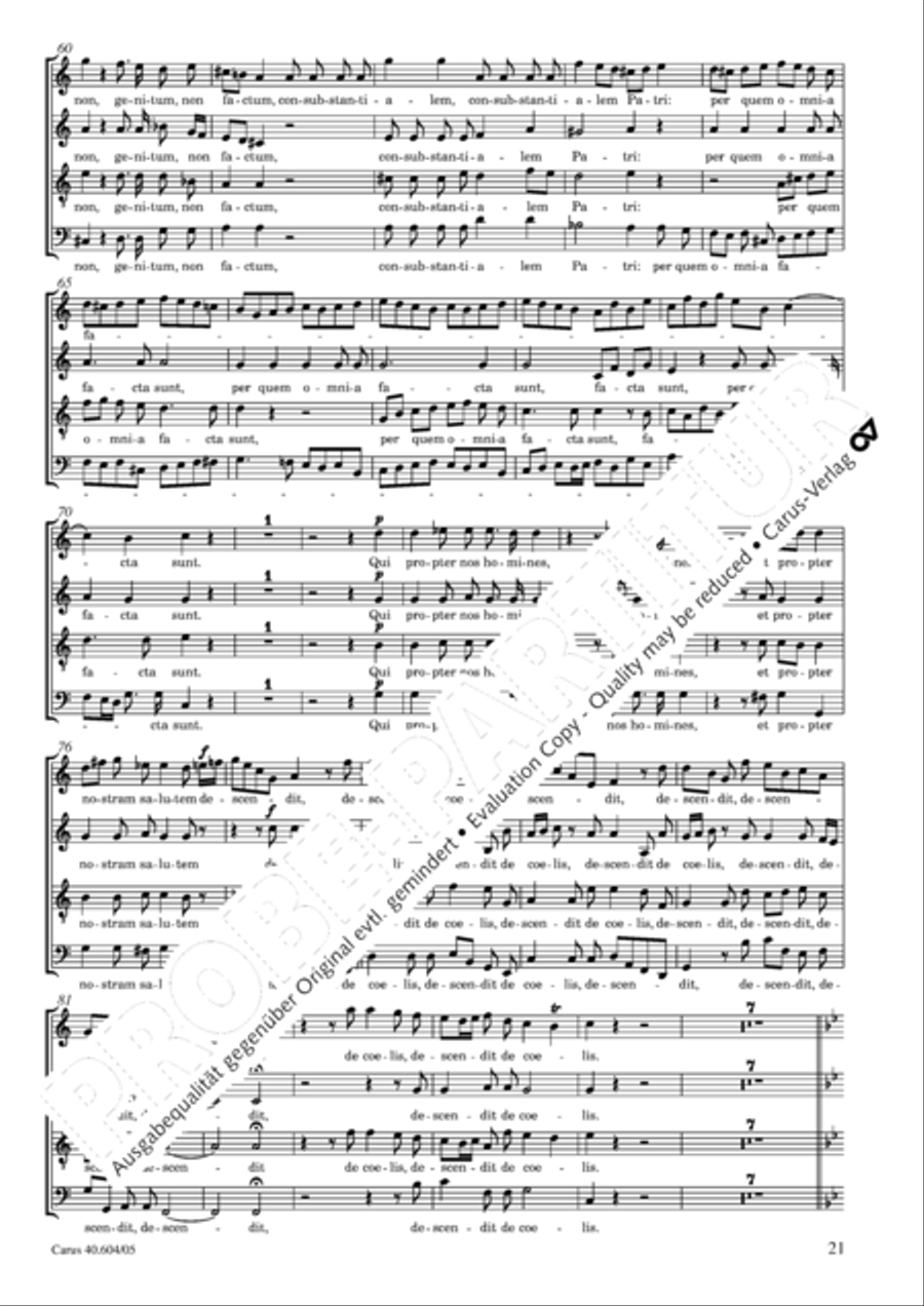 Grosse Mariazeller Messe in C 4-Part scores gallery preview page 22