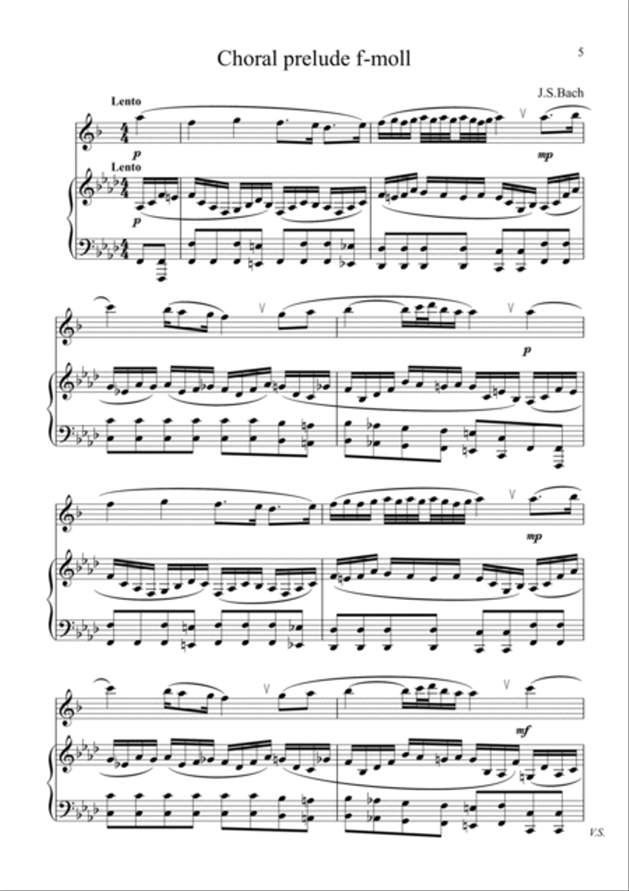 J.S.Bach 7 works in arrangement for Alto Saxophone by A.Buriakov Alto Saxophone scores gallery preview page 6