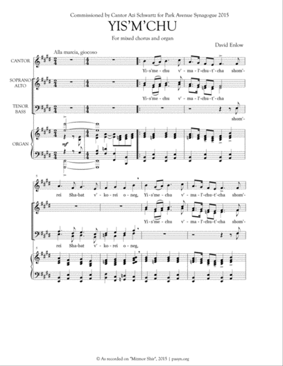 Yim'chu (David Enlow) 4-Part scores gallery preview page 6