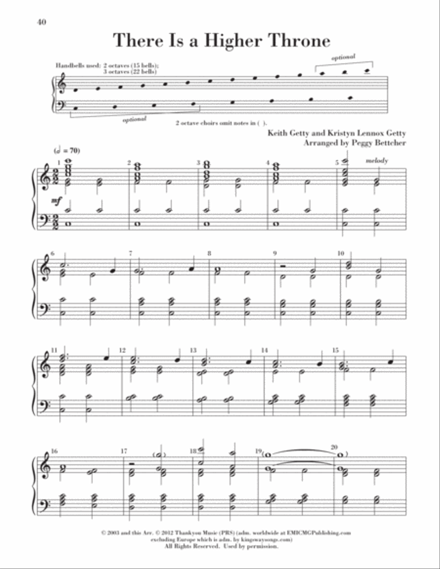 Easy to Ring Praise and Worship 3-Octaves scores gallery preview page 43