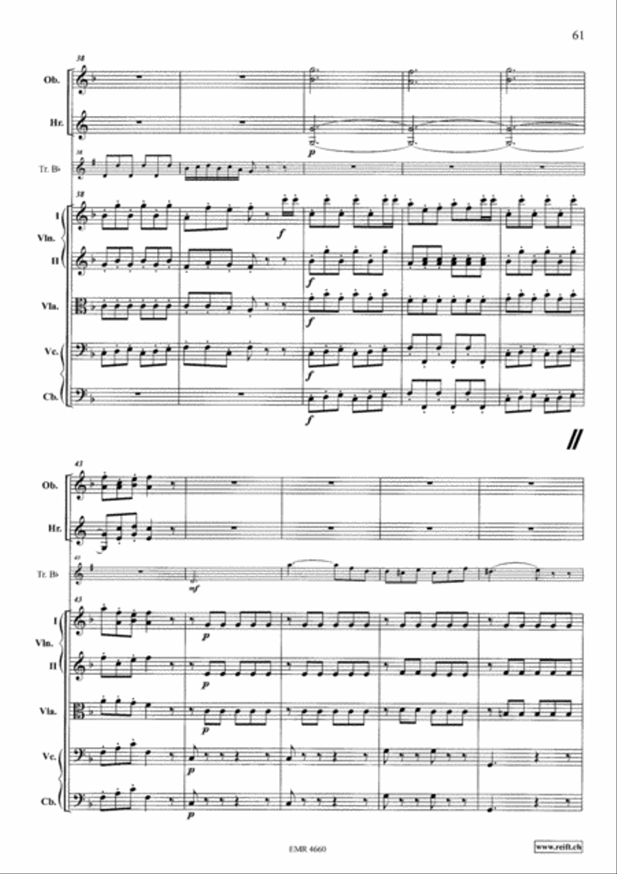 Grand Concerto in F Major Orchestra scores gallery preview page 18
