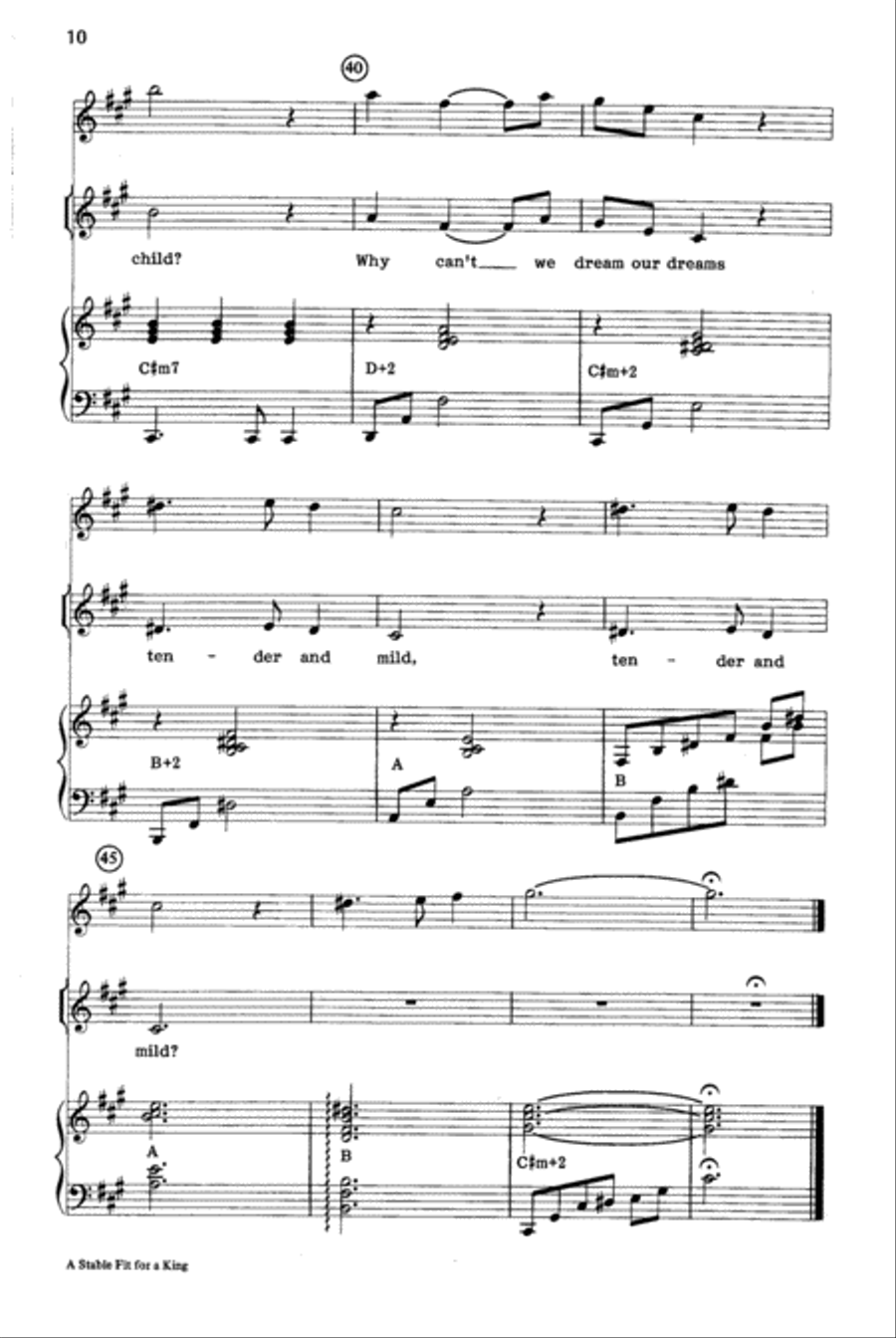 A Stable Fit for a King Unison Choir scores gallery preview page 5
