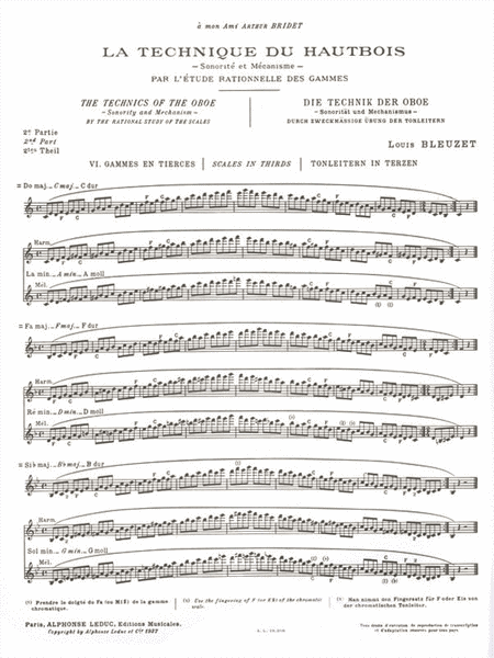 The Technique of the Oboe - Volume 2