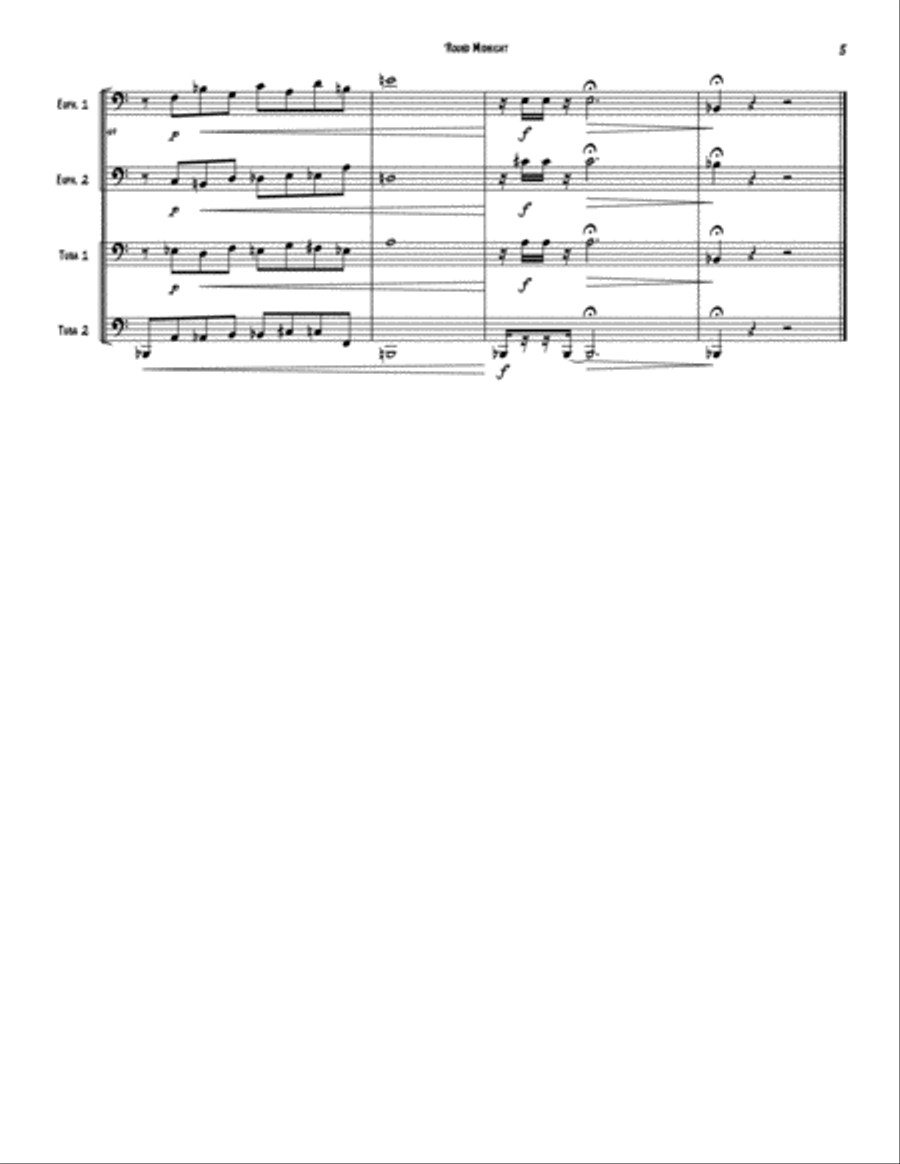 Round Midnight Round Midnight Brass Ensemble scores gallery preview page 5