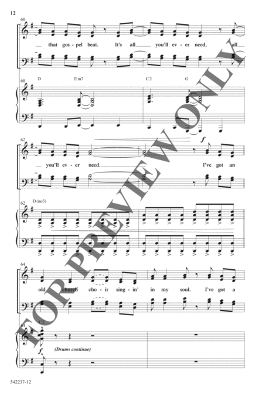 Old Church Choir - Anthem Choir scores gallery preview page 11
