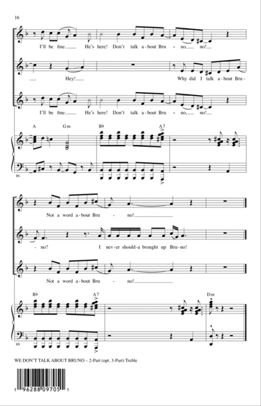 We Don't Talk About Bruno (arr. Audrey Snyder)