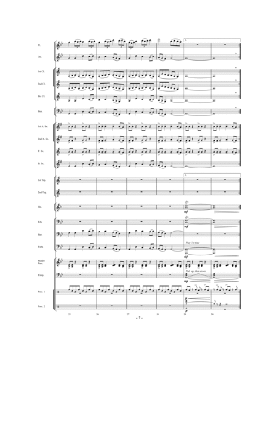 Legend of the Queen Anne's Revenge Concert Band scores gallery preview page 6