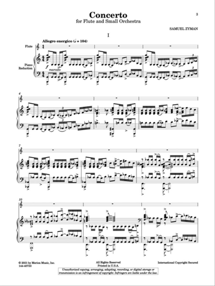 Concerto No. 1 Chamber Music scores gallery preview page 2