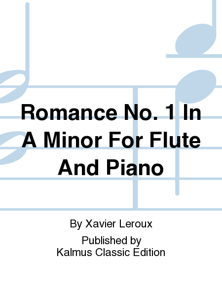 Romance No. 1 In A Minor For Flute And Piano
