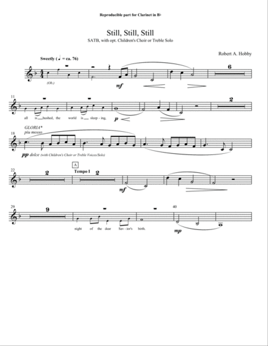 Still, Still, Still (Downloadable Orchestra Parts) Choir scores gallery preview page 3