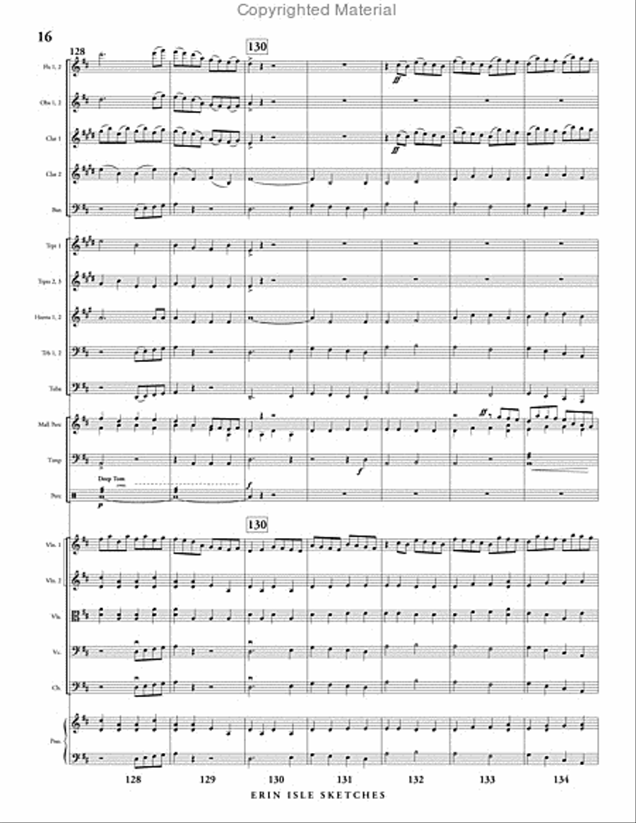 Erin Isle Sketches Erin Isle Sketches Full Orchestra scores gallery preview page 17