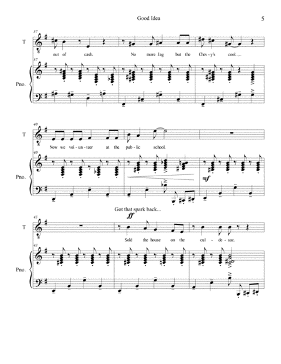 Good Idea Tenor Voice scores gallery preview page 5