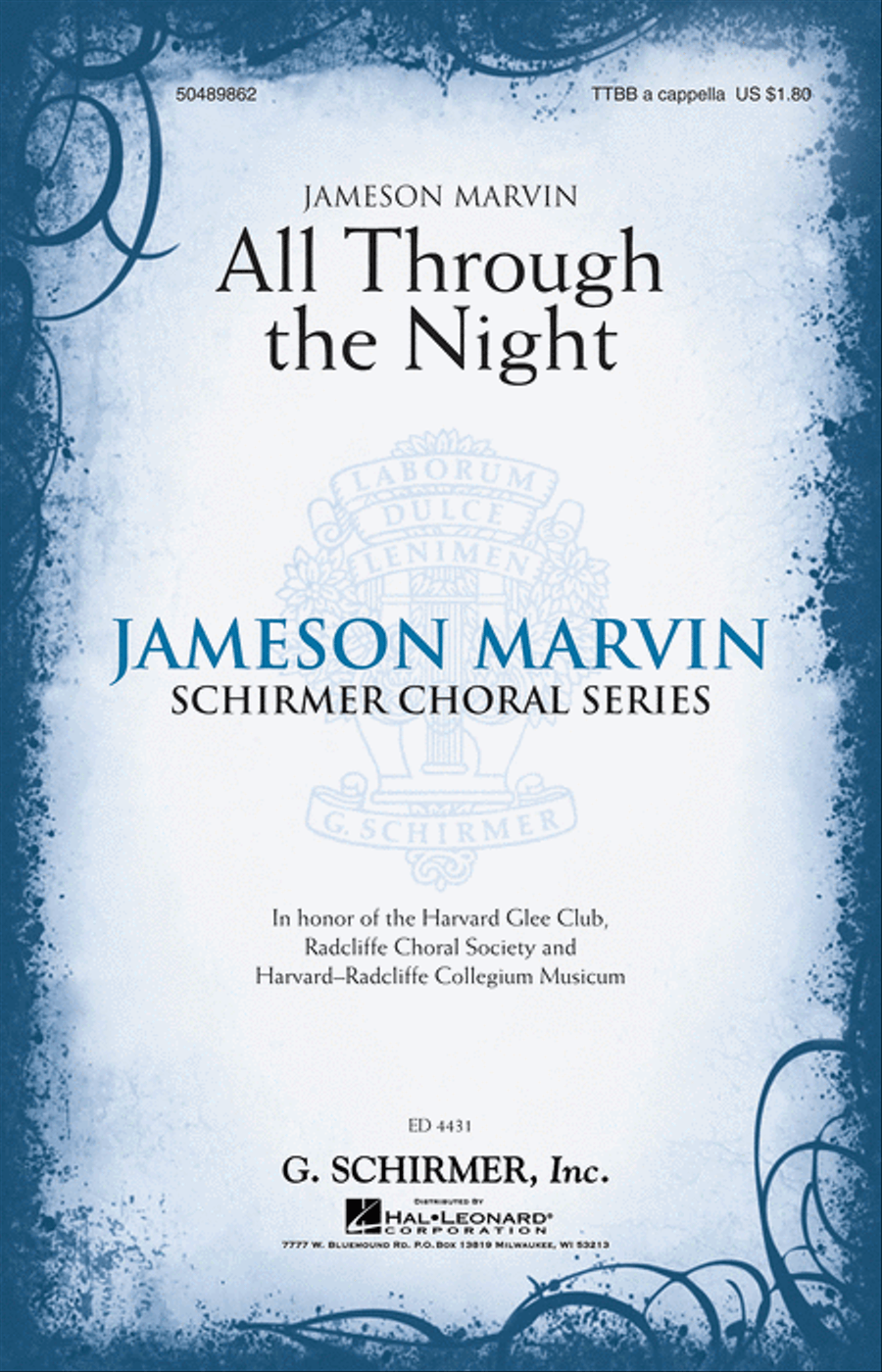 All Through the Night TTBB scores gallery preview page 1