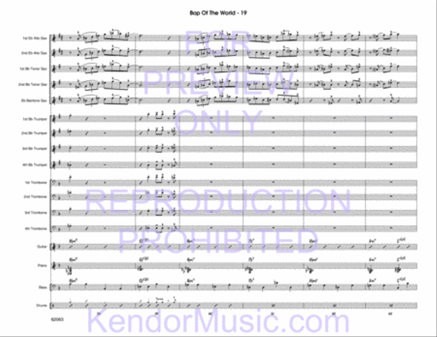 Bop Of The World Bop Of The World Jazz Ensemble scores gallery preview page 21