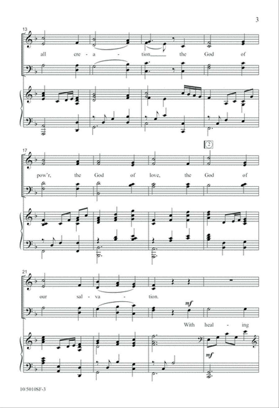 Let the Amen Sound Again! 4-Part scores gallery preview page 3