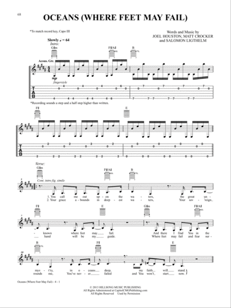 2015 Modern Christian Hits -- The Acoustic Covers Acoustic Guitar scores gallery preview page 6