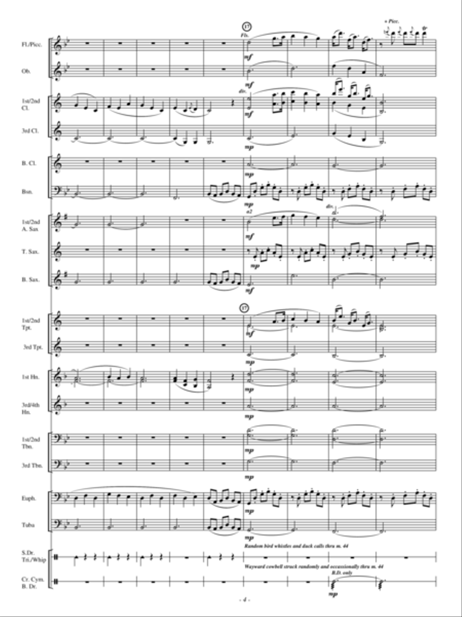 A Hunting Scene A Hunting Scene Concert Band scores gallery preview page 3