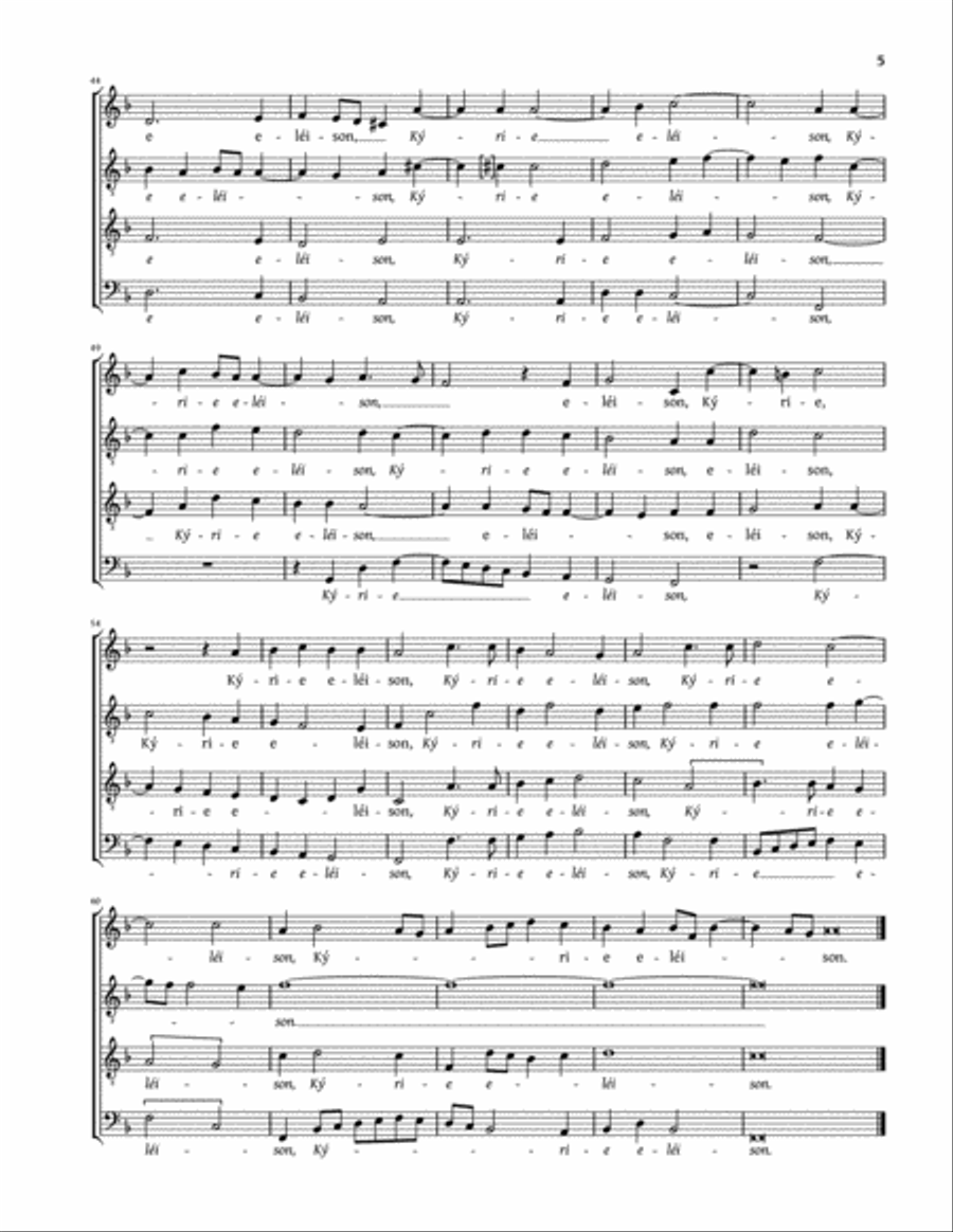 Missa pro defunctis (Amon) 4-Part scores gallery preview page 5