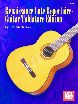 Book cover for Renaissance Lute Repertoire - Guitar Tablature Edition