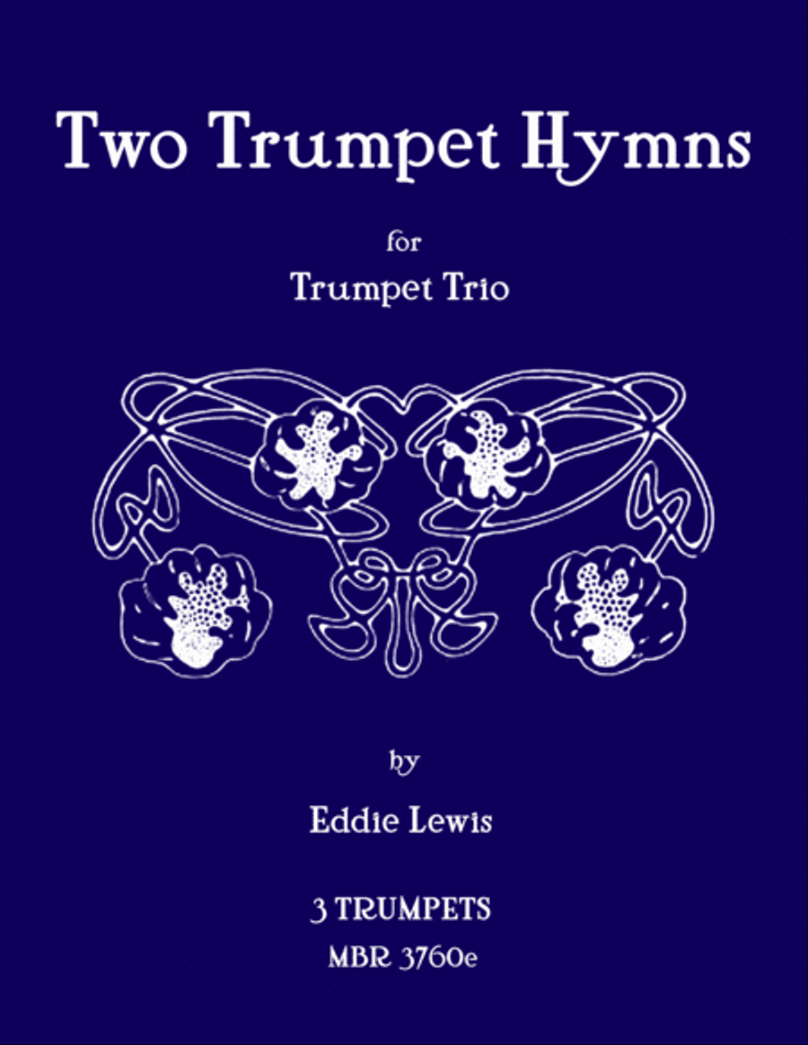Two Trumpet Hymns for Trumpet Trio by Eddie Lewis Trumpet Duet scores gallery preview page 1