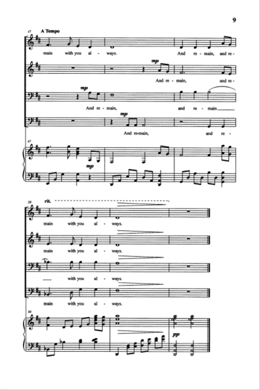 A Trinity Blessing 4-Part scores gallery preview page 2