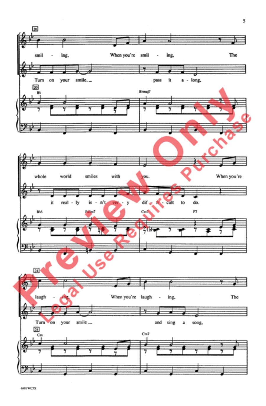 When You're Smiling 2-Part scores gallery preview page 5
